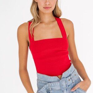 Red Knit Top